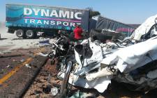The wreckage of the accident that claimed the lives of 26 on the N1 in Limpopo. Picture: Supplied