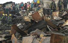 Shacks devastated by fire. Picture: Eyewitness News