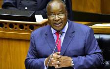 Finance Minister Tito Mboweni delivers his Budget speech in Parliament on 24 February 2021. Picture: GCIS.

