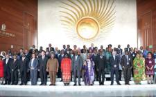 FILE: Africa leaders gathering for a photo call ahead of the 30th African Union summit in Addis Ababa. Picture: @_AfricanUnion/Twitter