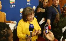 Mayor Patricia de Lille addresses the media after deciding to resign as the mayor of Cape Town on 7 July 2018. Picture: Bertram Malgas/EWN