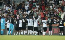 Orlando Pirates players celebrate after their victory over Polokwane City. Picture: @orlandopirates/Twitter