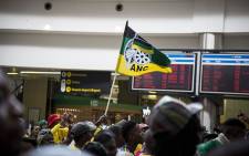 FILE: A member of the ANC Youth League waves a party flag. Picture: Reinart Toerien/EWN