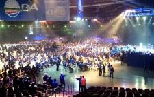 The Coca-Cola dome in Northgate, Johannesburg, is filled with thousands of Democratic Alliance supporters at the party’s final election rally, 3 May 2014. Picture: Stephen Grootes/EWN.