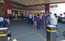 Medics at Steve Biko Academic Hospital in Pretoria queuing for COVID-19 jabs. Picture: Supplied.