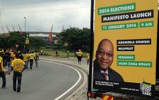 Thousands of ANC supporters flocked to the Mbombela stadium in Mbombela, Mpumalanga on 11 January 2014 for the presentation of the ANC's 2014 election manifesto. Picture: Reinart Toerien/EWN
