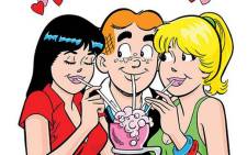 This comic image released by DC Comics shows Veronica, Archie and Betty - characters from the Archie's comic book series. Picture: AP/DC Comics