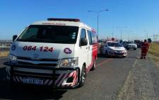 FILE: ER24 paramedics work at the scene of an accident. Picture: Twitter/@ER24EMS.
