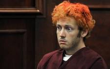James Holmes appears in court at the Arapahoe County Justice Center in Centennial, Colorado. He's accused of shooting dead 12 people and wounding 58 others at a cinema in Colorado. Picture: AFP
