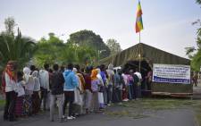 Voters wait in a queue to cast their vote during the Sidama referendum in Hawassa, Ethiopia, on 20 November 2019. Picture: AFP