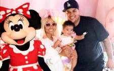 Blac Chyna and Rob Kardashian in happier times with their daughter Dream. Picture: Instagram @blacchyna