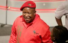EFF leader Julius Malema arrives at the IEC's National Elections Results Centre in Pretoria on 10 May. Picture: EWN