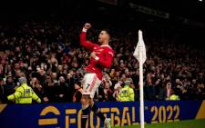Manchester United's Cristiano Ronaldo celebrates his goal against Brighton in their English Premier League match on 15 February 2022. Picture: @ManUtd/Twitter