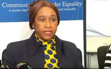 Commission for Gender Equality deputy chair Tamara Mathebula. Picture: YouTube screengrab.