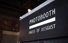 A sign to a photo booth at the Disgusting Food Museum in Los Angeles. Picture: facebook.com