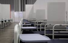 A row of beds at the CTICC COVID-19 field hospital. Image: Premier Alan Winde/Twitter