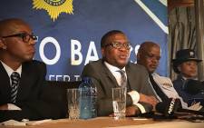FILE: Police Minister Fikile Mbalula at the Police academy in Pretoria West. Picture: Kgothatso Mogale/EWN