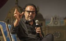 Mexican Film Director Alejandro Gonzalez Iñarritu speaks during a tribute to his career at the 54th Cartagena Film Festival on 16 March 2014. Picture: AFP.