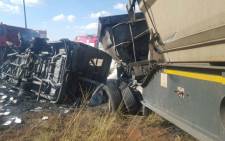 At least 18 school pupils were killed in a taxi accident in Bronkhorstspruit on 21 April 2017. Picture: ER24.