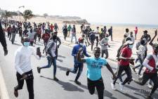 Supporters of Senegal's opposition leader Ousmane Sonko protest in Dakar after he was arrested ahead of his scheduled court appearance to face a rape charge.
