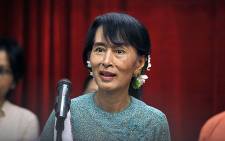 Myanmar opposition leader Aung San Suu Kyi. Picture: AFP.