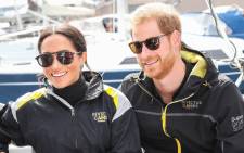 Prince Harry and wife Meghan. Picture: @InvictusSydney/@KensingtonRoyal/Twitter
