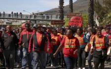 FILE: Cosatu members in the Western Cape during a demonstration. Picture: Cindy Archillies/EWN.