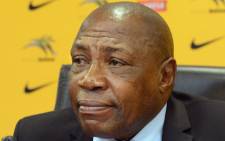 FILE: Bafana Bafana head coach Shakes Mashaba. Picture: AFP.