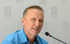 FILE: Former South African cricketer Allan Donald addresses media representatives at a press conference in Colombo on 2 May 2017. Picture: AFP