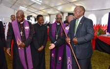 ANC President Cyril Ramaphosa attends a church service at the Methodist Church in Port Shepstone on 19 May. Picture: Xanderleigh Dookey/EWN.
