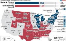 US elections map at 3:30am. Graphic: AFP.