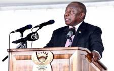 President Cyril Ramaphosa delivered the keynote address at the Bergville Municipal Sports Complex in KwaZulu-Natal on Reconciliation Day 2019. Picture: @PresidencyZA/Twitter