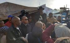 Police Minister Bheki Cele addresses Western Cape on a walkabout in Philippi East. Picture: SAPS.
