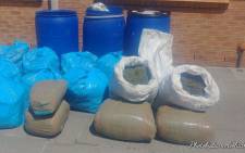Bags of dagga seized by police in Cape Town. Picture: SAPS.