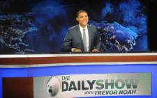 Trevor Noah hosts Comedy Central’s “The Daily Show with Trevor Noah” in New York City. Picture: AFP.