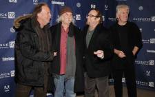 FILE: Musicians (L-R) Neil Young, David Crosby, Stephen Stills and Graham Nash attend the premiere of "CSNY Deja Vu" held at Eccles Theatre during the 2008 Sundance Film Festival on 25 January 2008 in Park City, Utah. Picture: Bryan Bedder / Getty Images North America / Getty Images via AFP