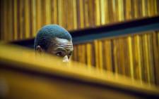 Mcebo Dlamini awaits the verdict of his bail appeal at the Palm Ridge Magistrates Court in Thokoza. Picture: Thomas Holder/EWN