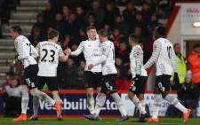 Ross Barkley celebrates making it 1-0 earlier in the second half before Everton progressed to the 6th round of the FA Cup, beating Bournemouth 2-0 at The Vitality Stadium on 20 February 2016. Picture: @Everton via Twitter.