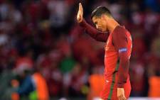 Portugal captain Cristiano Ronaldo looks dejected after another disappointing goalless draw at the Euro 2016 against Austria on 18 June 2016. Picture: Facebook.