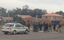 Police attend to riots in Lenasia's extension 13. Picture: Taurai Maduna/EWN.