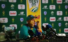 Australian cricket coach Darren Lehmann announces his resignation on 29 March 2018 in the wake of the ball-tampering scandal. Picture: Kayleen Morgan/EWN