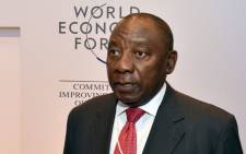 Deputy President Cyril Ramaphosa at the World Economic Forum in 2018. Picture: GCIS