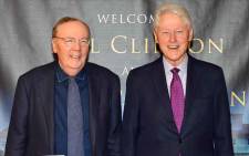 FILE: James Patterson (left) and Bill Clinton sign copies of 'The President Is Missing' at Barnes & Noble, 5th Avenue, on 5 June 2018 in New York City. Picture: Getty Images/AFP