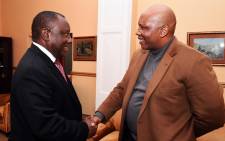 Deputy President Cyril Ramaphosa pays King Letsie III a courtesy call at Lesotho Royal in Maseru, Lesotho on 1 July 2015. Picture: GCIS.