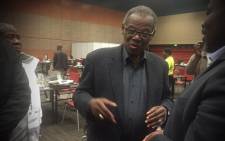 Long-serving Inkatha Freedom Party leader Mangosuthu Buthelezi at the IEC result centre in KZN. Picture: Kgothatso Mogale/EWN