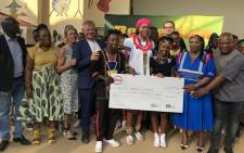 Limpopo MEC of Arts and Culture MorakaThandi gave the Ndlovu Youth Choir R1 Million. Picture: Twitter @ChoirAfrica.