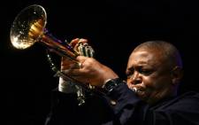 SA jazz great Hugh Masekela performed a mournful solo of one of Miriam Makeba songs in Johannesburg on November 15, 2008. Picture: AFP