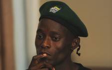 Sindiso Magaqa is seen at a news conference held by expelled ANCYL leader Julius Malema in Sandton on Tuesday, 18 September 2012. Picture: Werner Beukes/SAPA