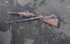 A hunting rifle seized during the arrest of four men by SANParks officials at Kruger National Park on 16 February. Picture: SAPS.