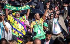 Guests dancing and singing at the inauguration of President-elect Cyril Ramaphosa. Picture: Abigail Javier/EWN.